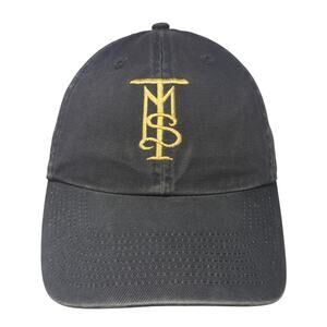 TMS Slideback Baseball Cap Gray One Size Adjustable Embroidered Dog Daze